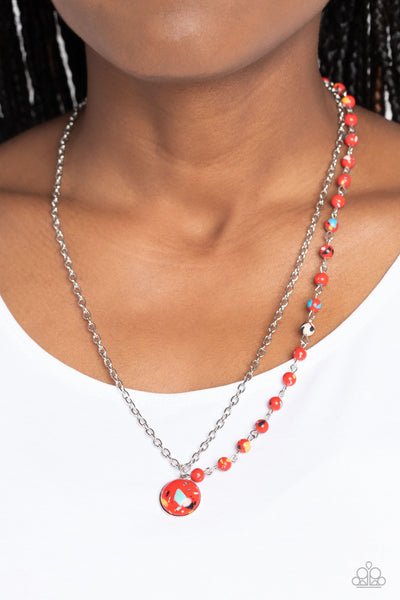 Starlit Socials Red Necklace – Ericka C Wise, $5 Jewelry